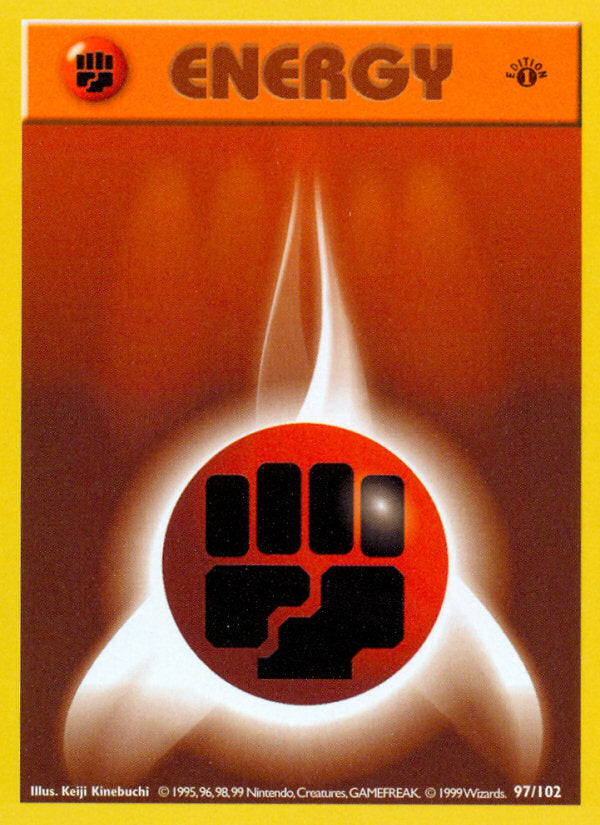 Base set Fighting Energy #97/102 first edition
