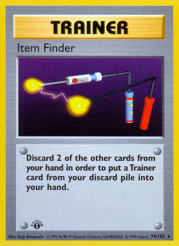Base set Item Finder #74/102 first edition