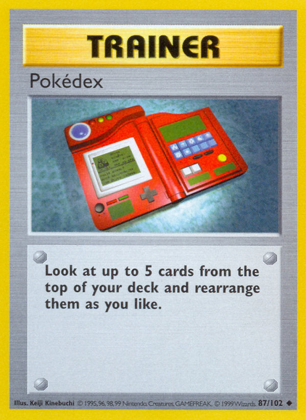 Base set Pokédex #87/102 shadowless