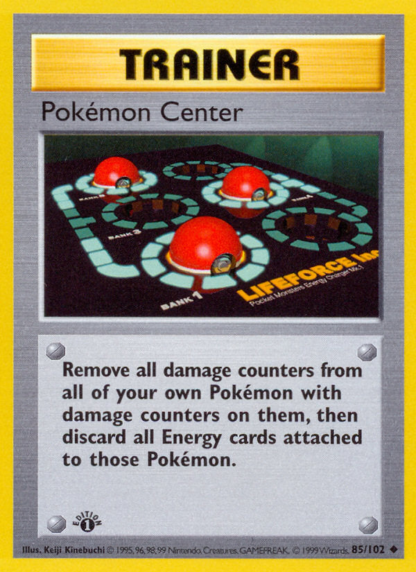 Base set Pokémon Center #85/102 first edition