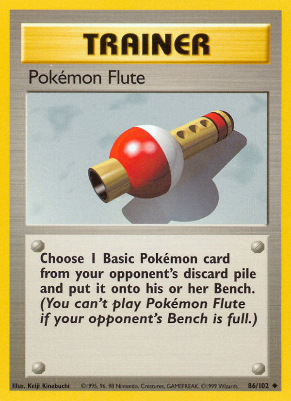 Base set Pokémon Flute #86/102 unlimited