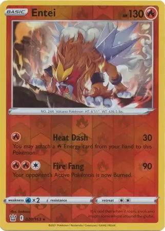Battle Styles Entei #20/163 reverse holo