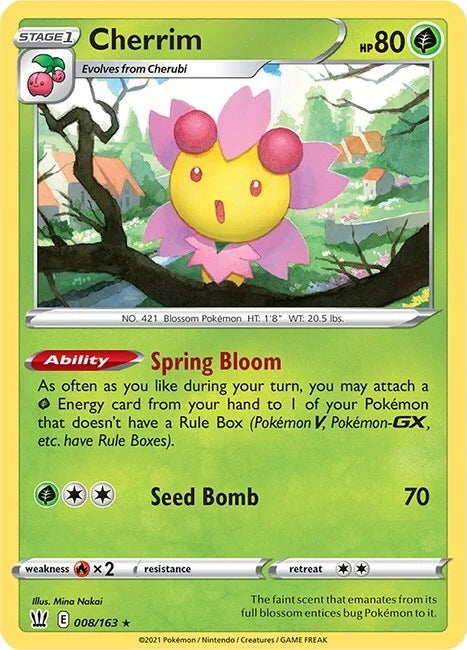 Battle Styles Holo Cherrim #8/163