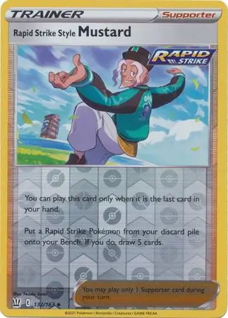 Battle Styles Rapid Strike Style Mustard #132/163 reverse holo