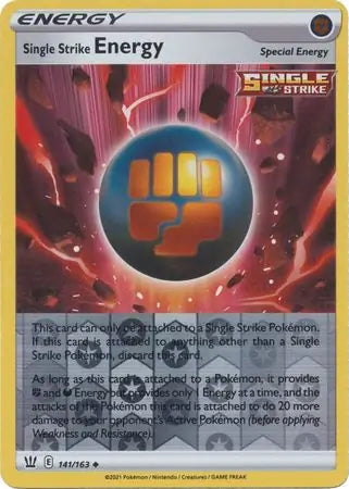 Battle Styles Single Strike Energy #141/163 reverse holo
