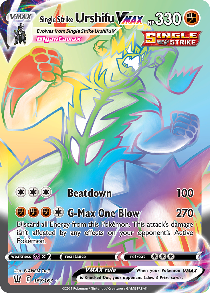 Battle Styles Single Strike Urshifu VMAX #167/163