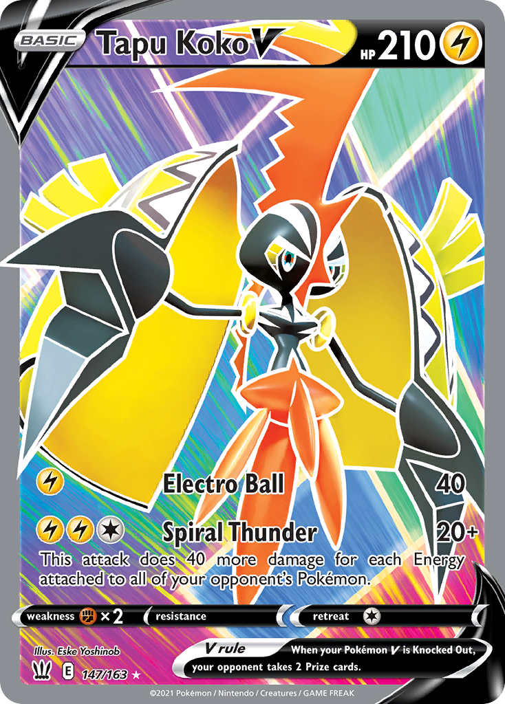 Battle Styles Tapu Koko V #147/163