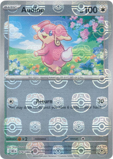Black Bolt Audino #74/86 Masterball Holo