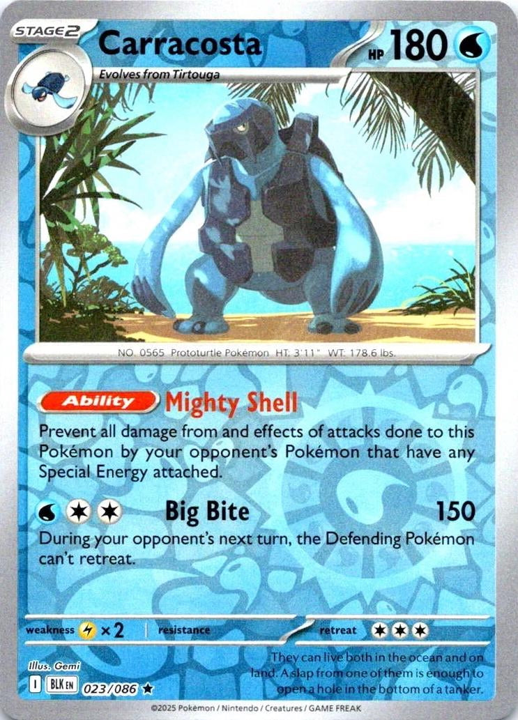 Black Bolt Carracosta #23/86 reverse holo
