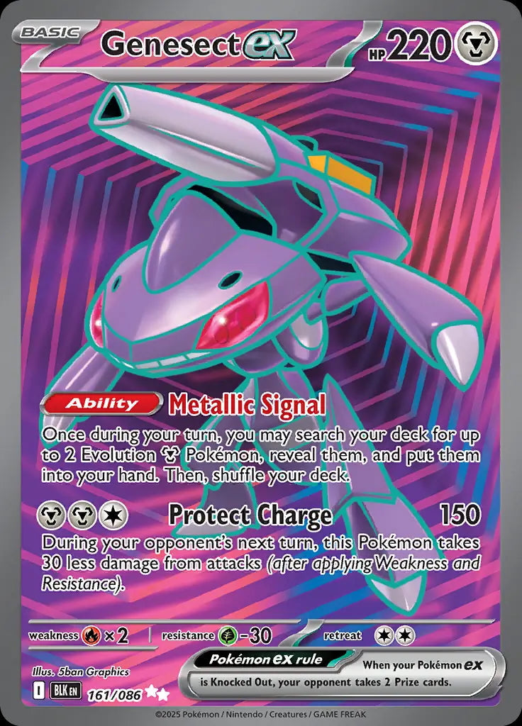 Black Bolt Genesect ex #161/86