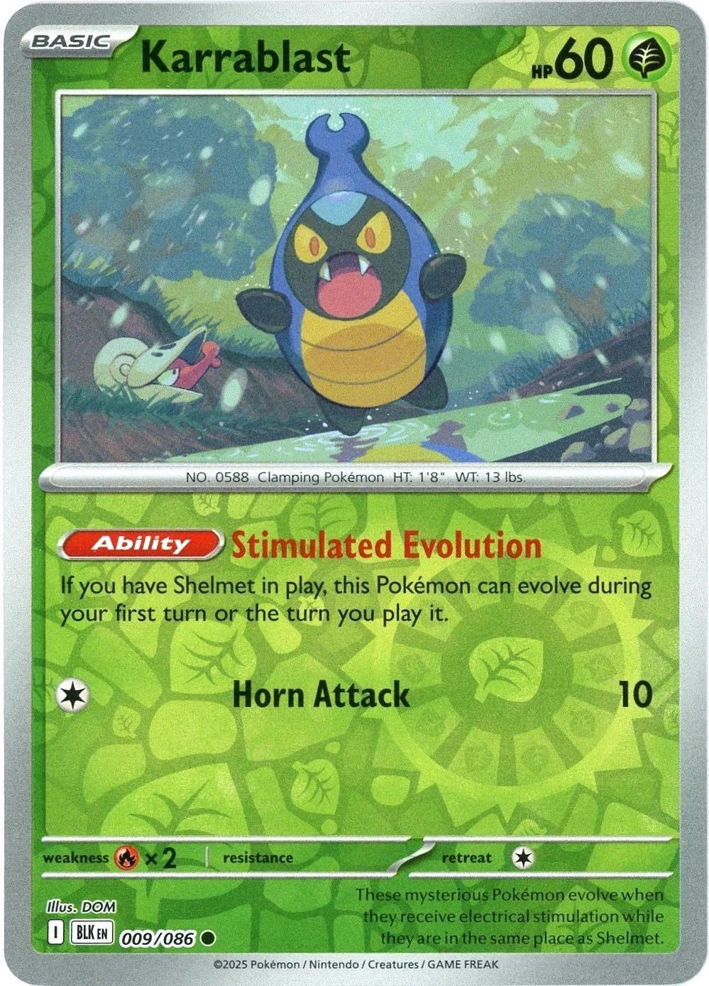 Black Bolt Karrablast #9/86 reverse holo
