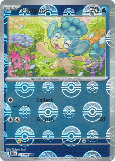Black Bolt Panpour #17/86 Pokeball Holo