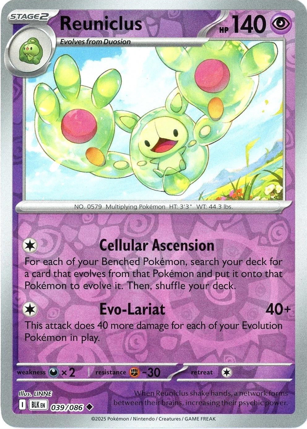 Black Bolt Reuniclus #39/86 reverse holo