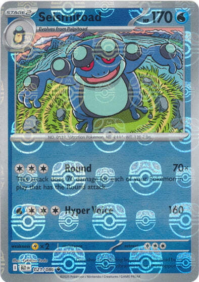 Black Bolt Seismitoad #21/86 Masterball Holo