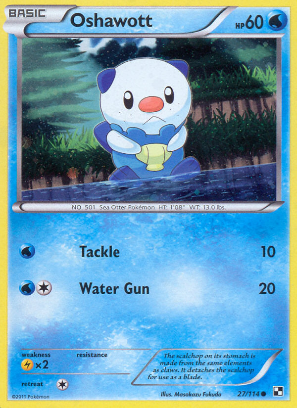 Black & White Holo Oshawott #27/114