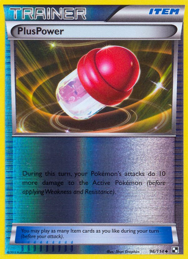 Black & White PlusPower #96/114 reverse holo