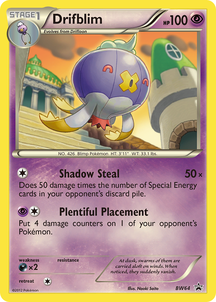 Black & White Promo Drifblim #64