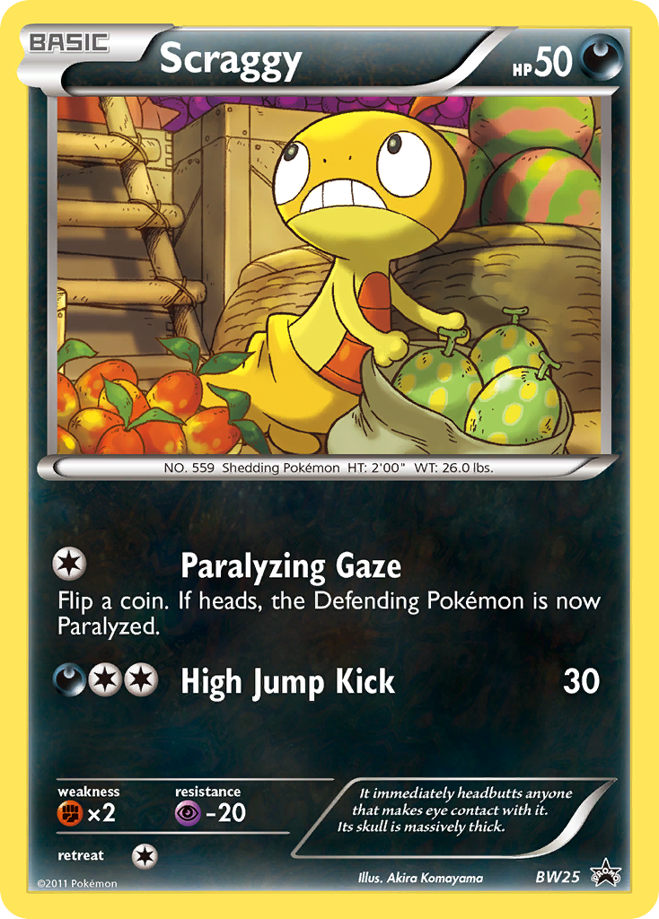 Black & White Promo Scraggy #25