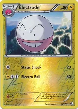Boundaries Crossed Electrode #52/149 reverse holo