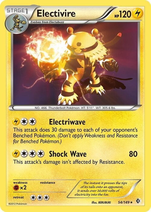 Boundaries Crossed Holo Electivire #54/149