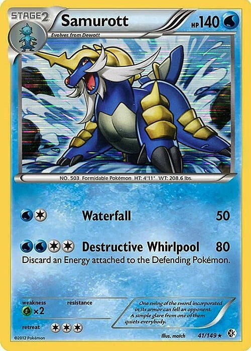 Boundaries Crossed Holo Samurott #41/149