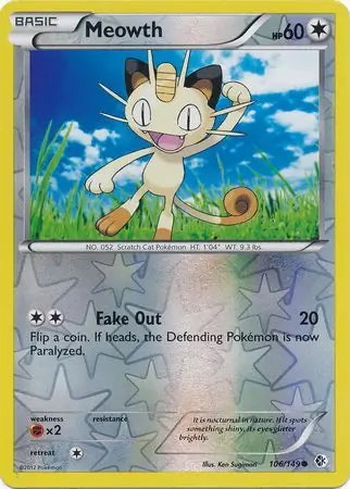 Boundaries Crossed Meowth #106/149 reverse holo