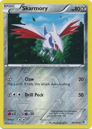 Boundaries Crossed Skarmory #95/149 reverse holo
