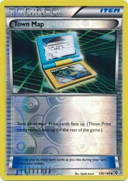 Boundaries Crossed Town Map #136/149 reverse holo