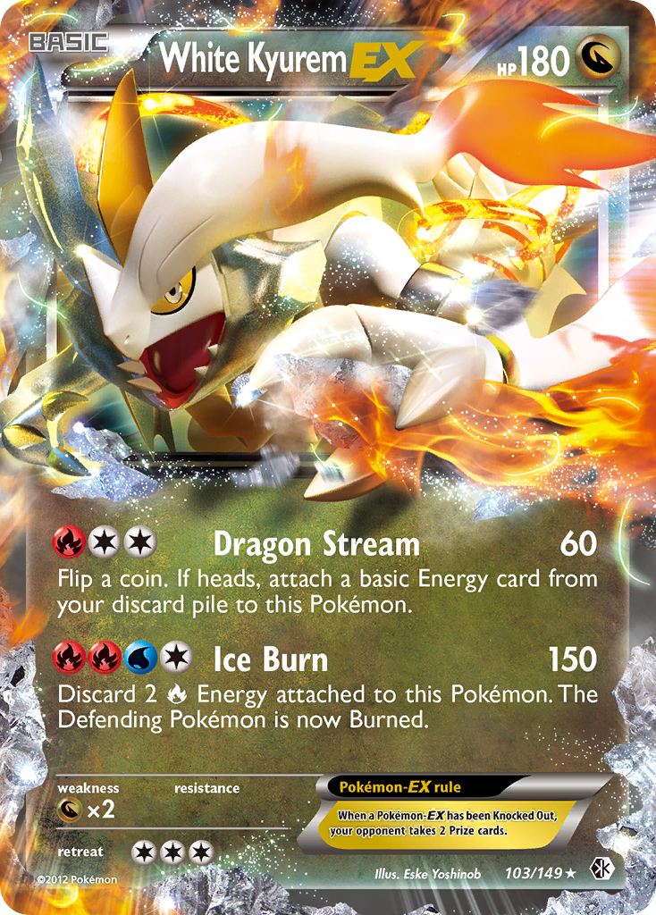Boundaries Crossed White Kyurem EX #103/149
