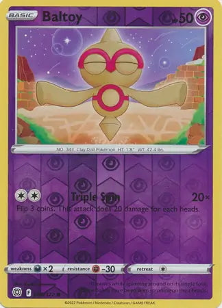 Brilliant Stars Baltoy #58/172 reverse holo