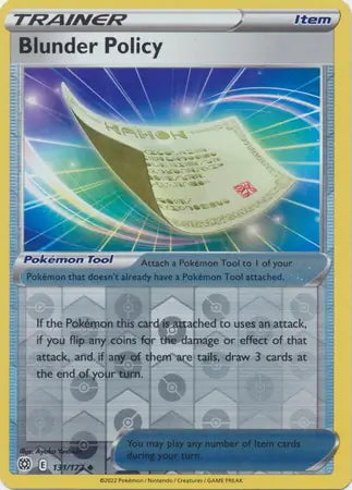 Brilliant Stars Blunder Policy #131/172 reverse holo