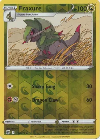 Brilliant Stars Fraxure #111/172 reverse holo