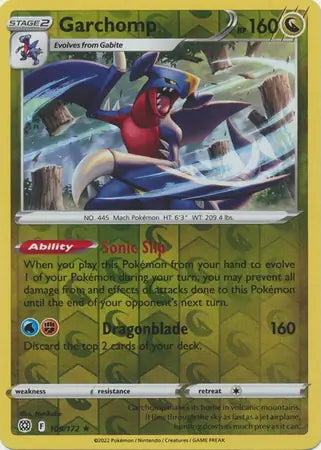 Brilliant Stars Garchomp #109/172 reverse holo