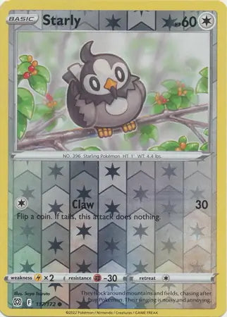 Brilliant Stars Starly #117/172 reverse holo