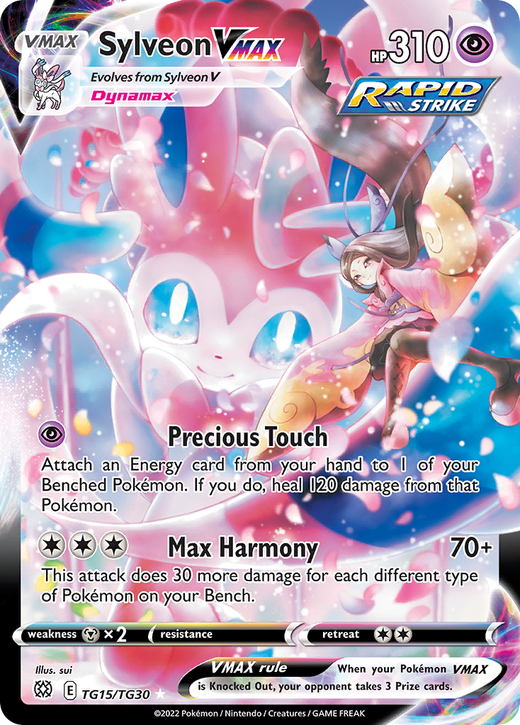 Brilliant Stars Trainer Gallery Sylveon VMAX #TG15/30