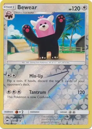 Burning Shadows Bewear #111/147 reverse holo