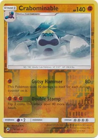 Burning Shadows Crabominable #74/147 reverse holo