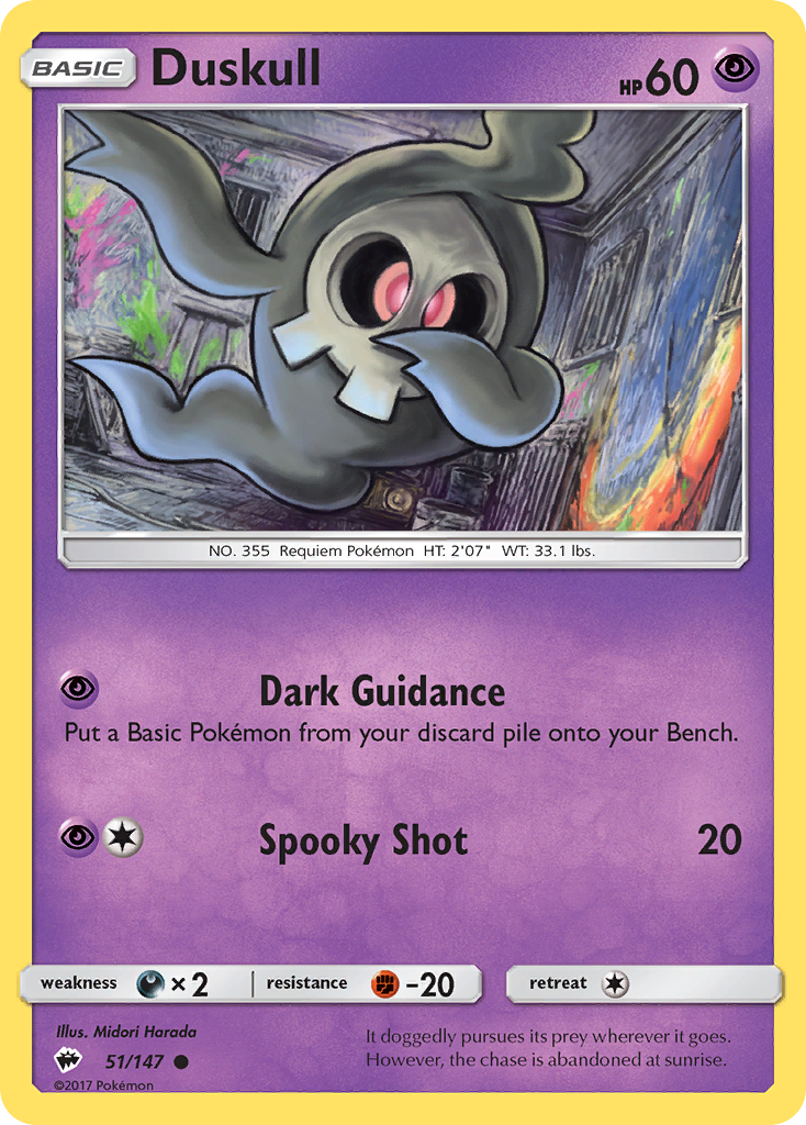 Burning Shadows Duskull #51/147