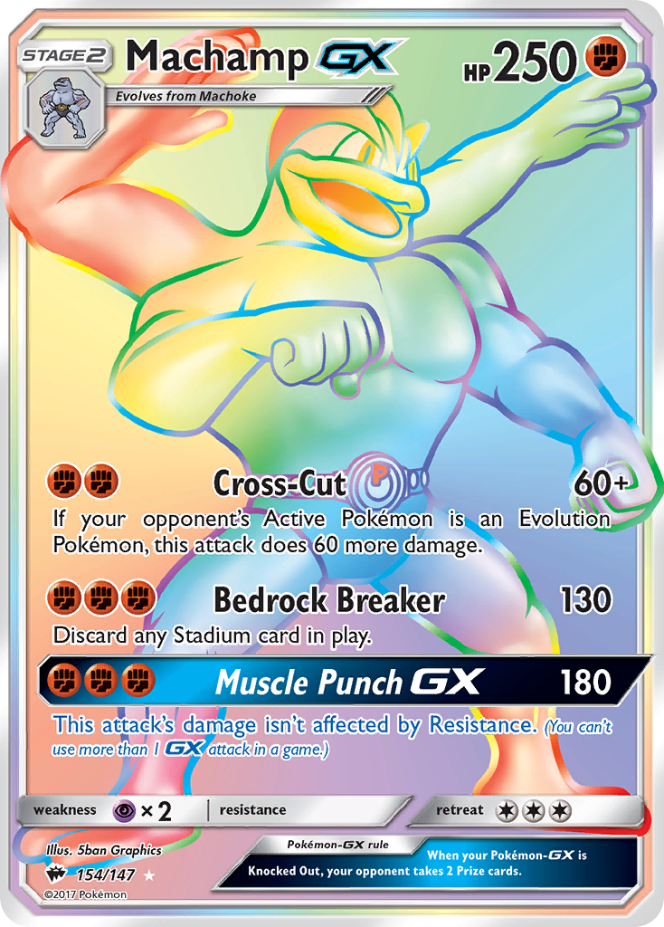 Burning Shadows Machamp GX #154/147