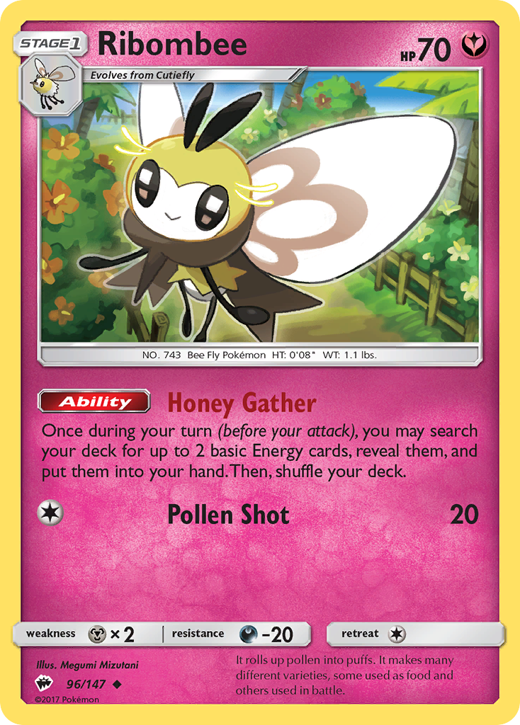 Burning Shadows Ribombee #96/147