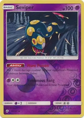 Burning Shadows Seviper #50/147 reverse holo
