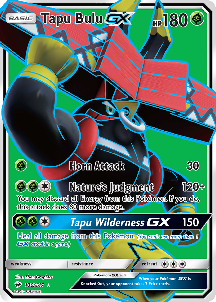 Burning Shadows Tapu Bulu GX #130/147