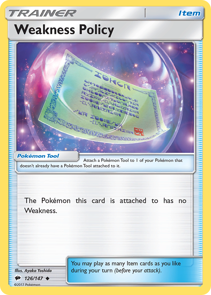 Burning Shadows Weakness Policy #126/147