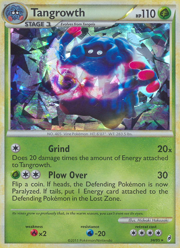 Call of Legends Holo Tangrowth #34/95 Cracked Ice Holo
