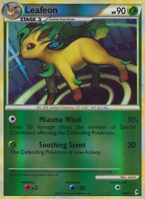 Call of Legends Leafeon #13/95 reverse holo