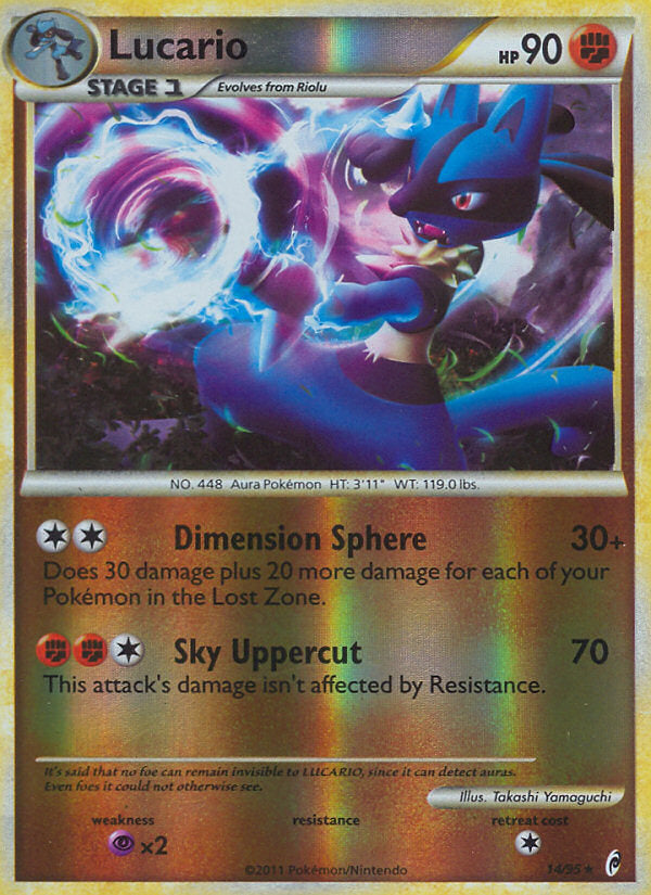 Call of Legends Lucario #14/95 reverse holo