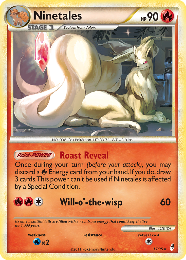 Call of Legends Non - Holo Ninetales #17/95