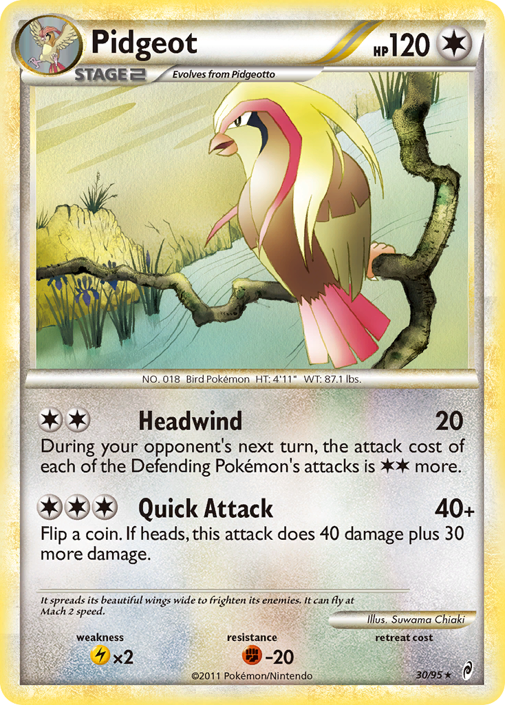 Call of Legends Pidgeot #30/95