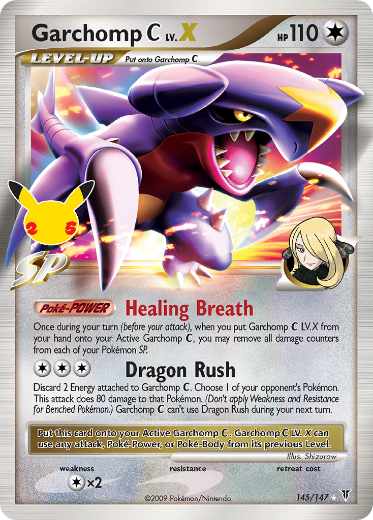 Celebrations Promo Garchomp C LV. X #145 / 147