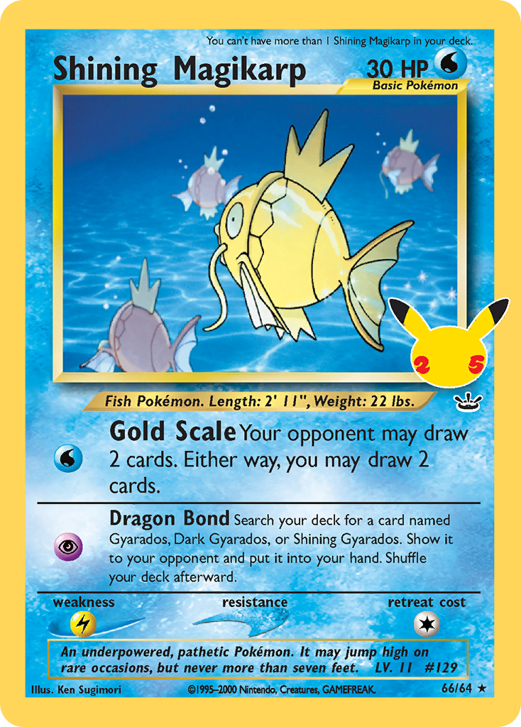 Celebrations Promo Shining Magikarp #66 / 64